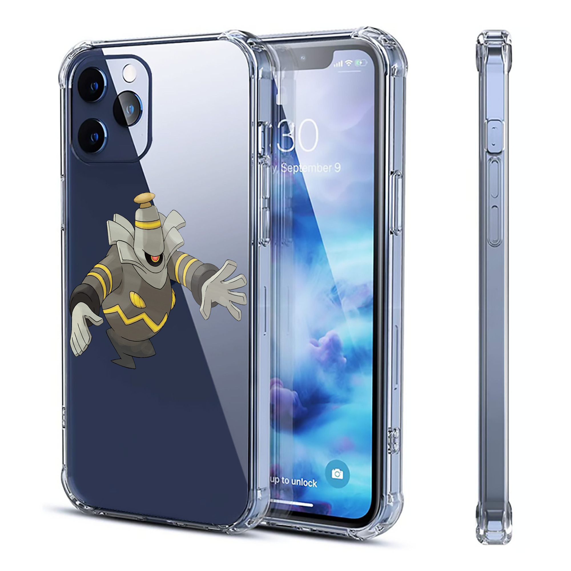 （画像用） ポケットモンスター Pokémon 【iPhone 12シリーズ対応】透明スマホケース（クリアソフトケース）